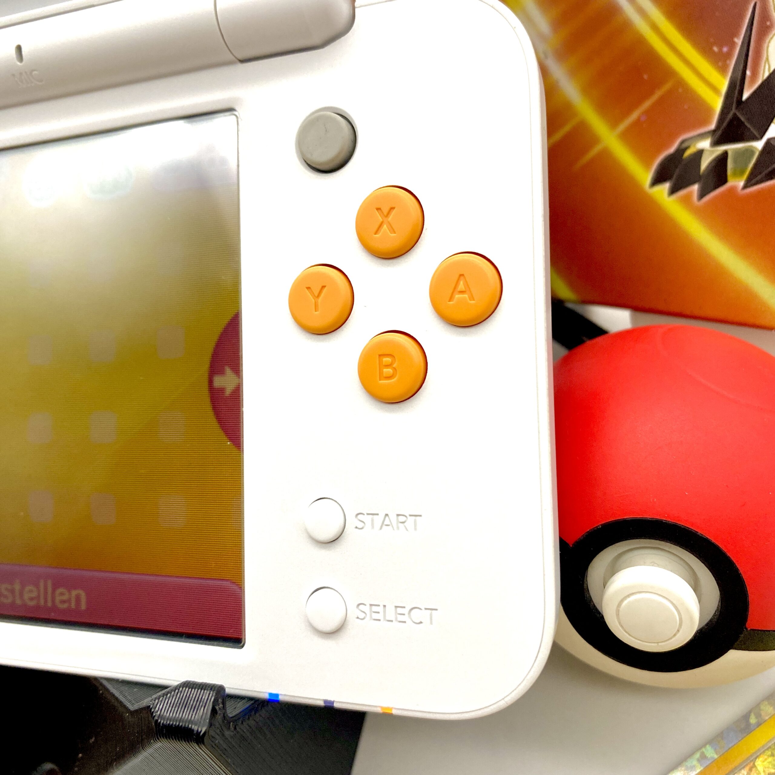 New Nintendo 2DS XL in weiß orange gemodded – Bild 5