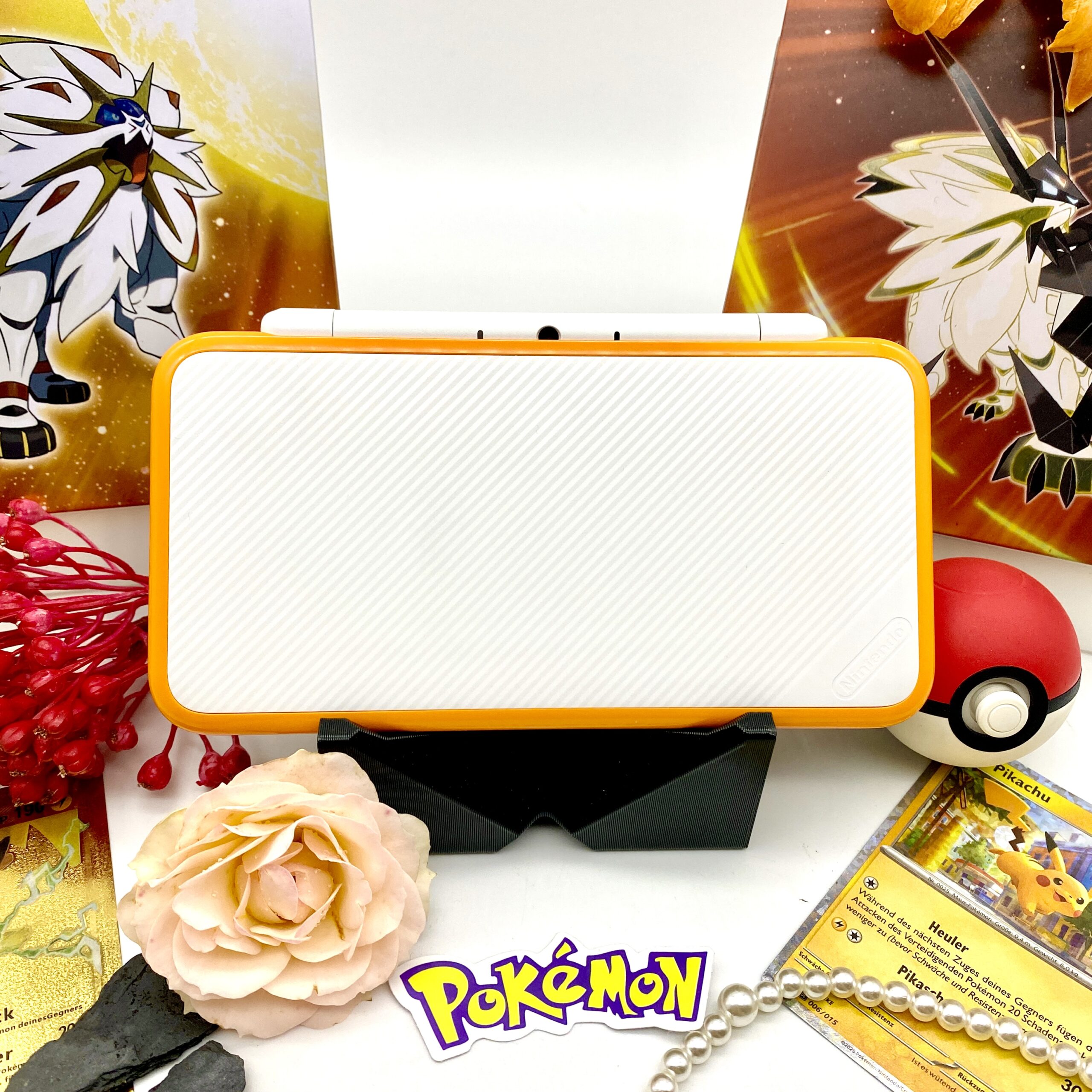 New Nintendo 2DS XL in weiß orange gemodded – Bild 2