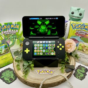 New Nintendo 2DS XL grün schwarz kaufen gemodded refurbished, Pokemon leaf green Pokemon Smaragd