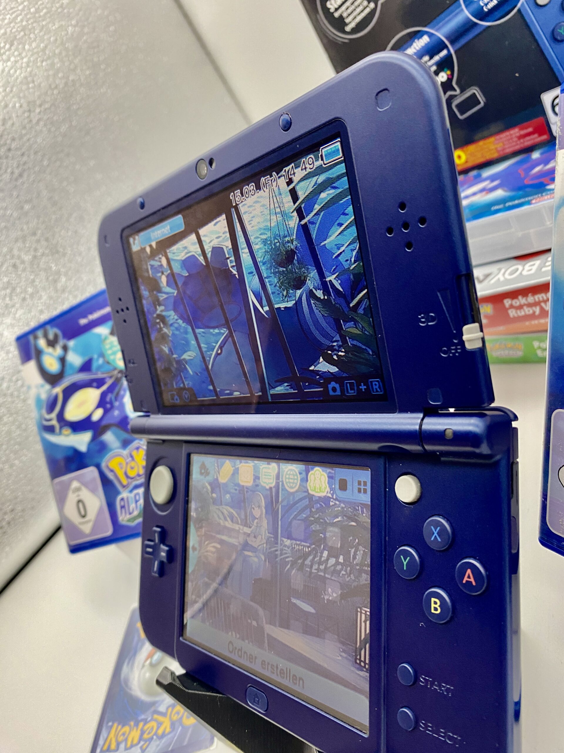 New Nintendo 3DS XL metallic blau gemodded – Bild 9