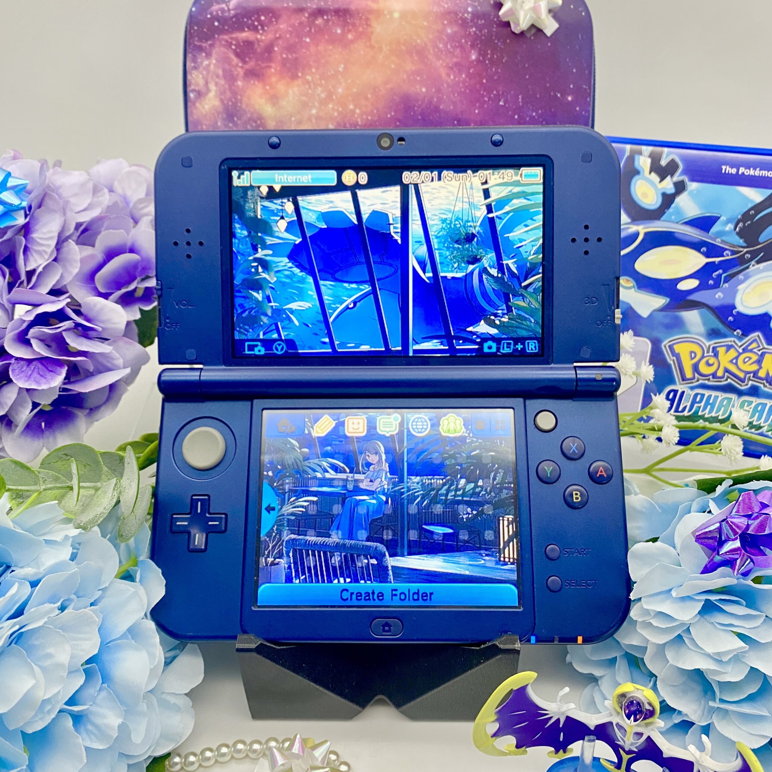 der New Nintendo 3DS XL in galaxy design ist selten und super schön