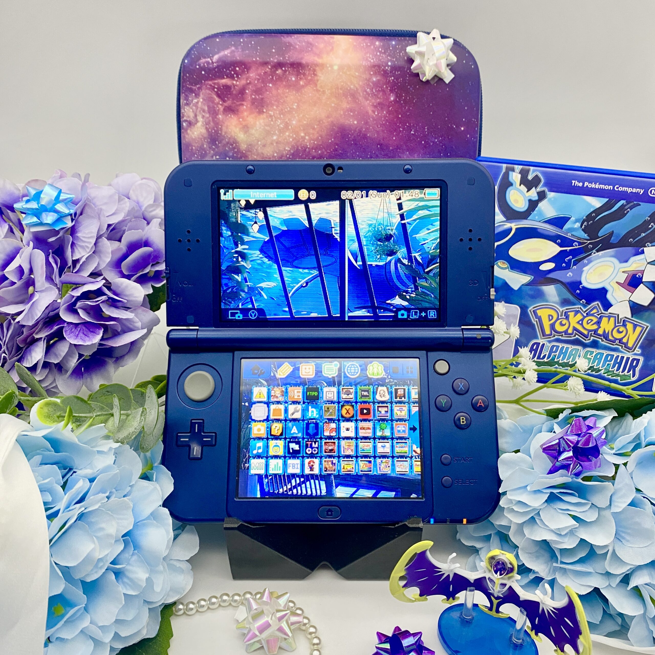 der New Nintendo 3DS XL in galaxy design ist selten und super schön