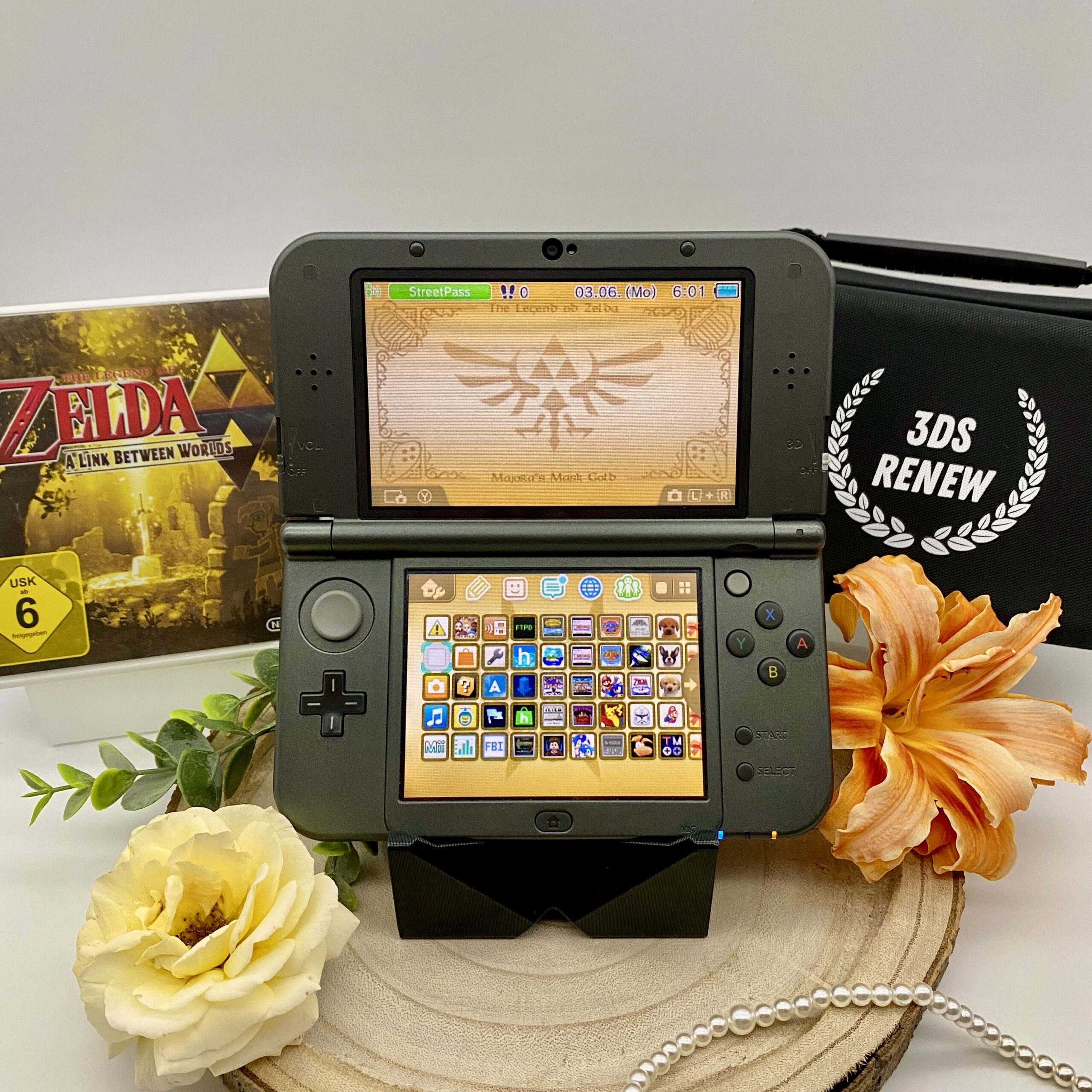 New 3dsxl Nintendo Zelda Hyrule Zelda Nintendo Zeldaedition Bildschirm