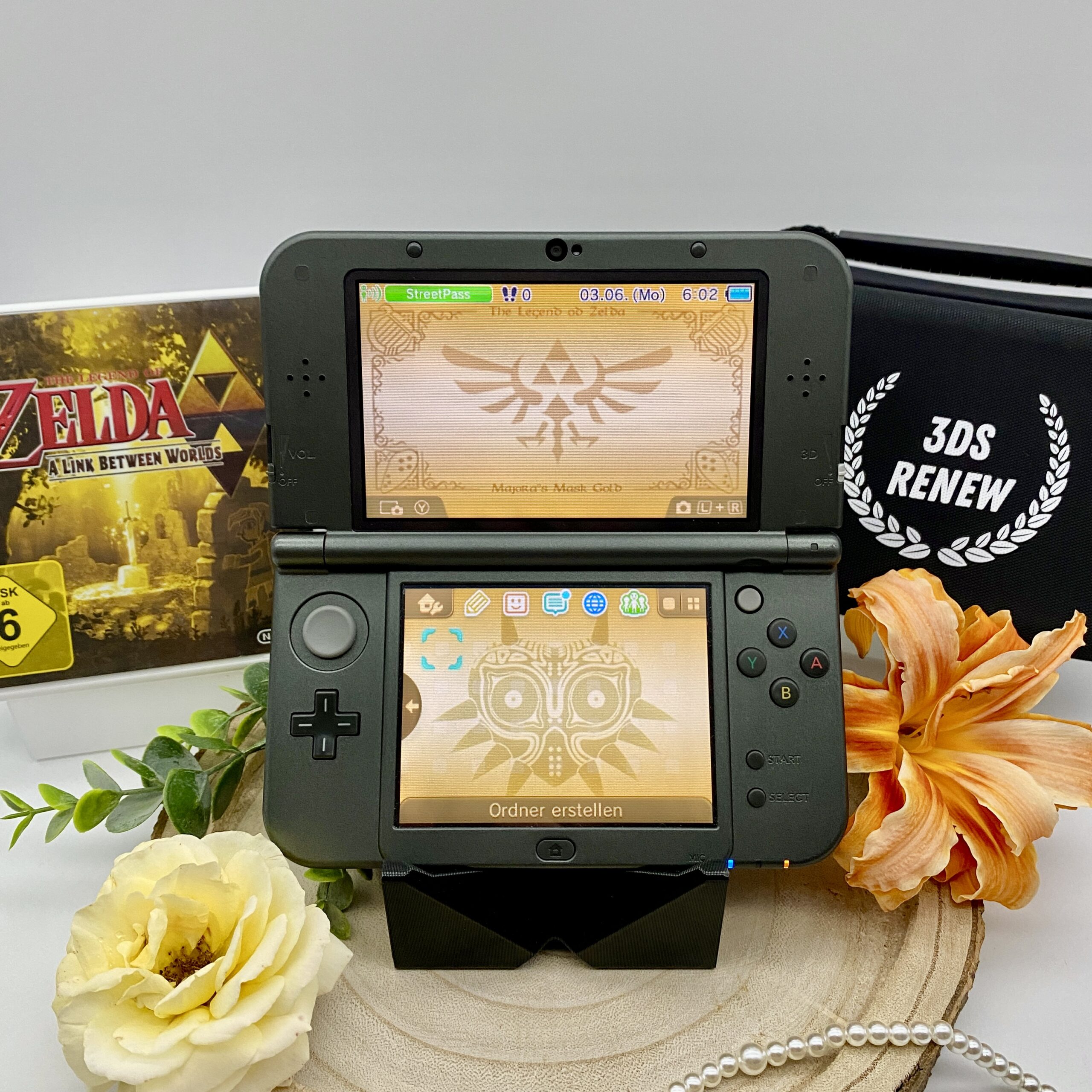 New 3dsxl Nintendo Zelda Hyrule Zelda Nintendo Zeldaedition Bildschirm