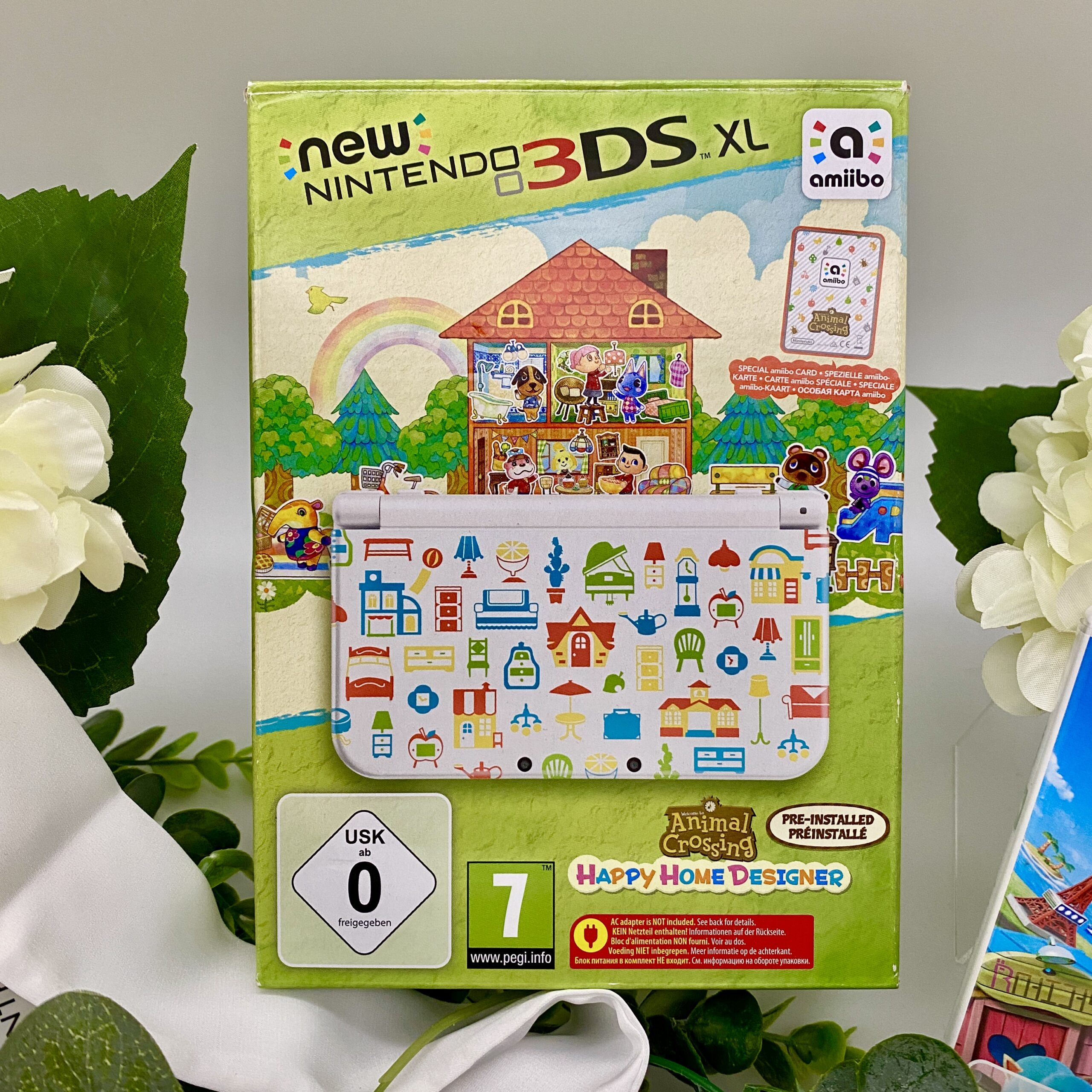 New Nintendo 3DS XL Animal Crossing edition Original Verpackung