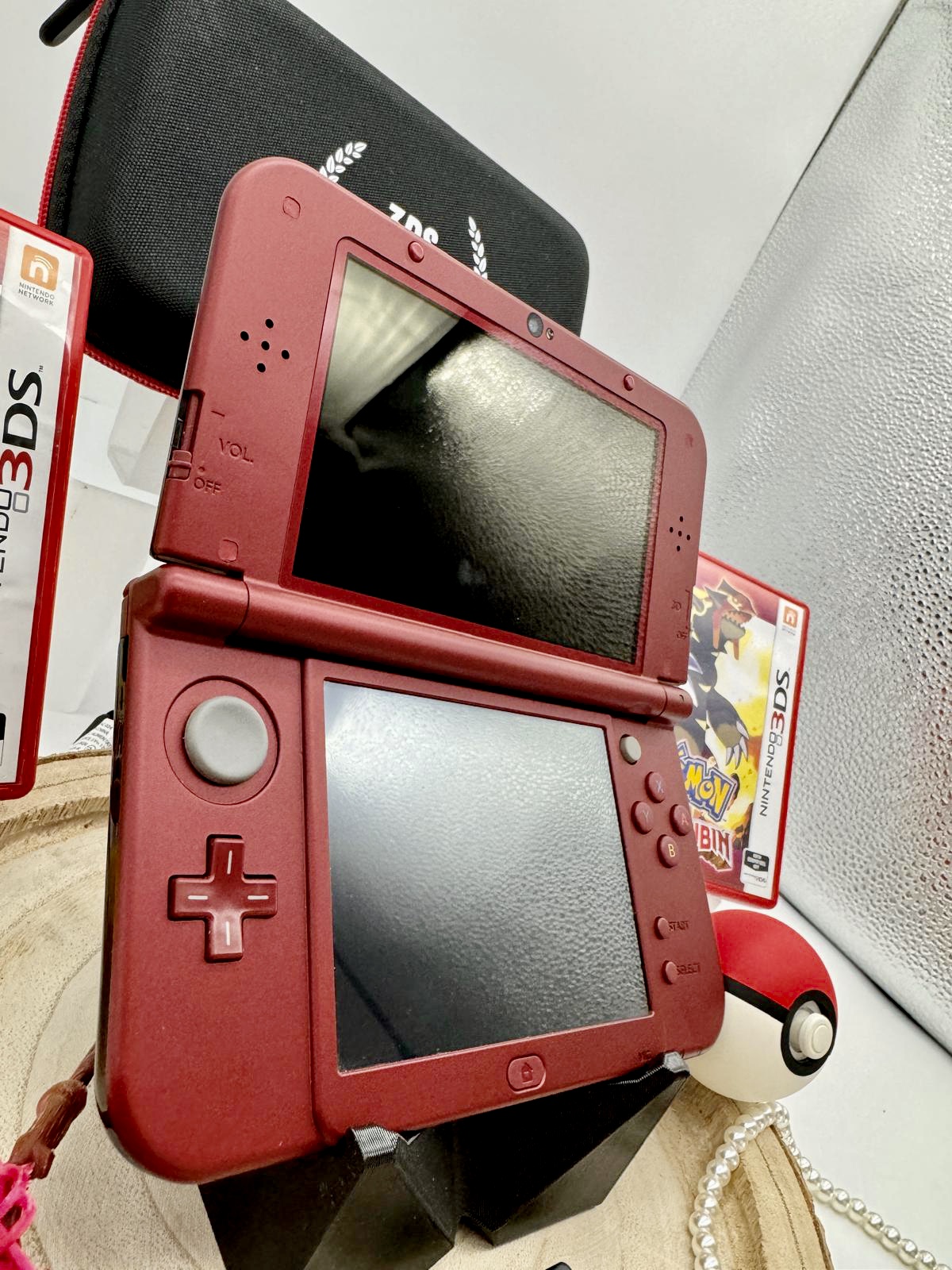 New 3ds XL rot Pokemon