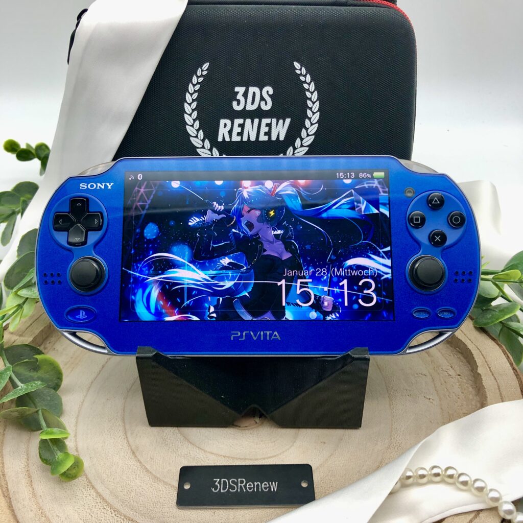 Play Station Vita 1000 gemodded blau mod