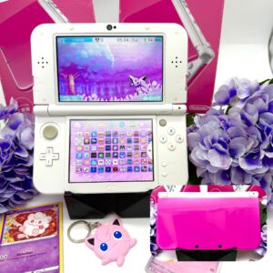 New Nintendo 3DS XL weiß pink gemodded modifiziert