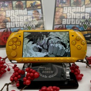 PSP 3000 slim in gold gemoddet modifiziert