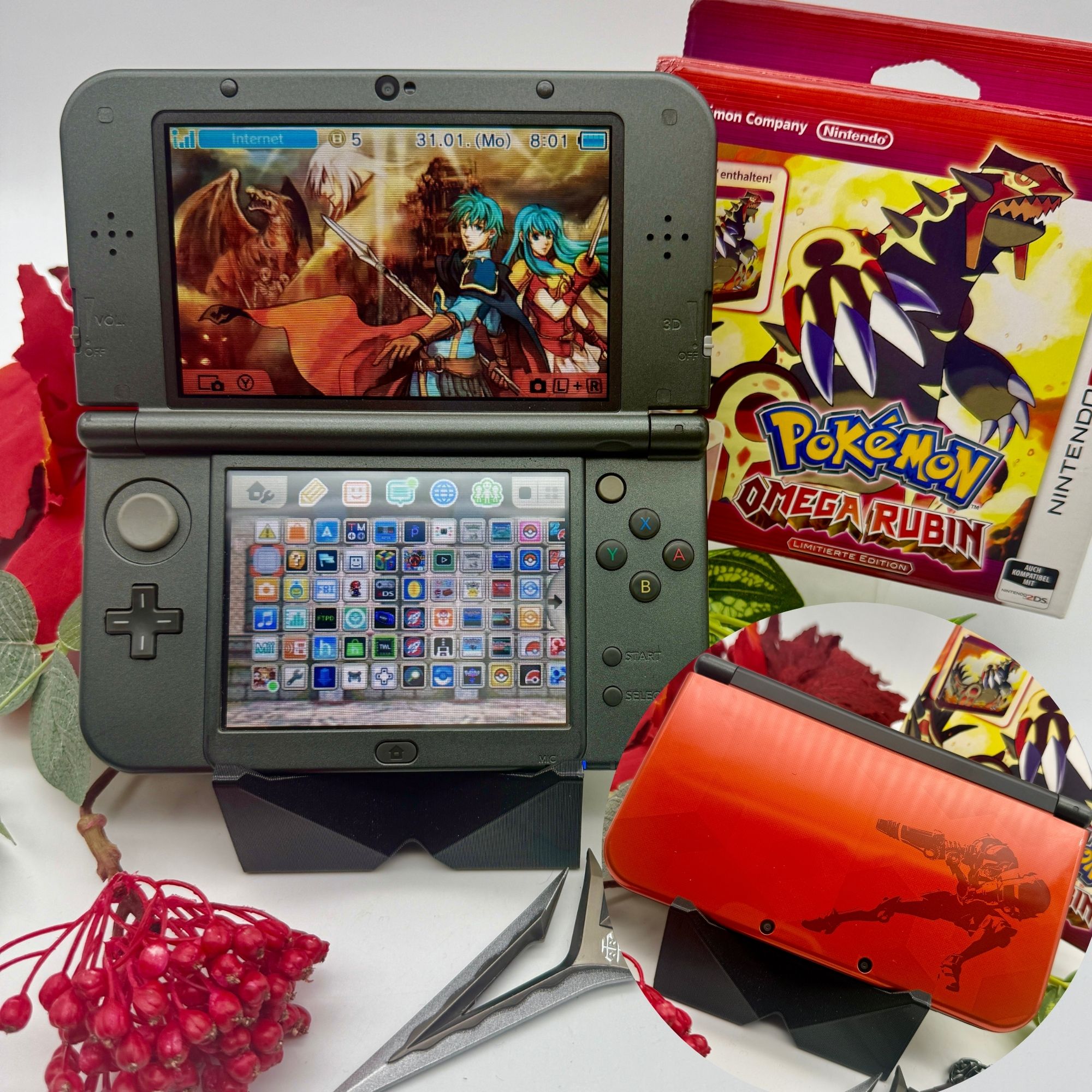 New Nintendo 3DS XL Samus gemodded